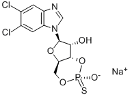 CAS#: 120912-54-1， 5,6-Dichloro-1-[3,5-O-[(S)-Mercaptophosphinylidene]-beta-D-Ribofuranosyl]-1H-Benzimidazole