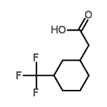 CAS#: 120976-33-2， [3-(Trifluoromethyl)Cyclohexyl]Acetic Acid