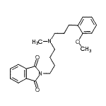 CAS#: 120991-60-8， 2-(4-{[3-(2-Methoxyphenyl)Propyl](Methyl)Amino}Butyl)-1H-Isoindole-1,3(2H)-Dione