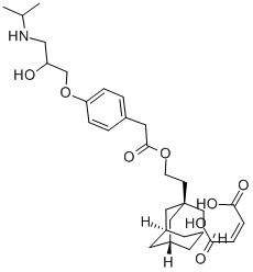 CAS#: 121009-31-2， 4-[2-Hydroxy-3-[(1-Methylethyl) Amino]Propoxy]-Benzeneacetic Acid, 2-Tricyclo[3.3.1.1(3,7)]Dec-1-Ylethyl Ester, (2Z)-2-Butenedioate (1:1) (Salt)