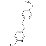 CAS#: 121041-62-1， 6-[(4-Methoxybenzyl)Sulfanyl]-3-Pyridazinamine