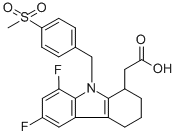 CAS#: 121083-05-4， 6,8-Difluoro-2,3,4,9-Tetrahydro-9-[[4-(Methylsulfonyl)Phenyl]Methyl]-,(-)-1H-Carbazole-1-Aceticacid