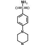 structure of CAS# 121278-31-7, 4-(1-Piperazinyl)Benzenesulfonamide;4-(1-piperazinyl)benzenesulfonamide;4-(Piperazin-1-yl)benzenesulfonamide;4-piperazin-1-ylbenzenesulfonamide