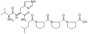 CAS#: 121322-14-3， 1-(1-(1-(N-(N-L-Valyl-L-Histidyl)-L-Leucyl)-L-Prolyl)-L-Prolyl)-L-Proline