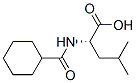 structure of CAS# 121428-84-0, N-Cyclohexanoylleucine;2-(Cyclohexanecarbonylamino)-4-Methyl-Pentanoic Acid;2-[(Cyclohexyl-Oxomethyl)Amino]-4-Methylpentanoic Acid;2-(Cyclohexanecarbonylamino)-4-Methyl-Valeric Acid