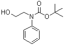 结构式 CAS# 121492-10-2, (2-羟基乙基)苯基氨基甲酸叔丁酯