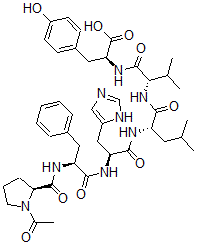 CAS#: 121520-99-8， N-(N-(N-(N-(N-(1-acetyl-L-prolyl)-L-phenylalanyl)-L-histidyl)-L-leucyl)-L-valyl)-L-Tyrosine