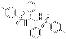 结构式 CAS# 121758-19-8, N,N'-[(1R,2R)-1,2-二苯基-1,2-乙二基]二(4-甲基苯磺酰胺)