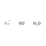 structure of CAS# 12179-02-1, Sodium Hydroxide Hydrate (1:1:1);SODIUM HYDROXIDE MONOHYDRATE