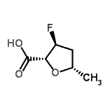 CAS#: 121911-25-9， (5S)-2,5-Anhydro-3,4-Dideoxy-3-Fluoro-5-Methyl-L-Erythro-Pentonic Acid