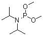 structure of CAS# 122194-07-4, Dimethyl diisopropylphosphoramidoite;(dimethoxyphosphanyl)bis(propan-2-yl)amine;Dimethyl N,N-diisopropylphosphoramidite;n / a