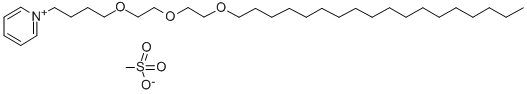 CAS#: 122249-41-6， 1-(4-(2-(2-(Octadecyloxy)ethoxy)ethoxy)butyl)-Pyridinium methanesulfonate
