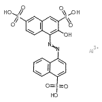 CAS#: 12227-62-2， 3-Hydroxy-4-[2-(4-Sulfo-1-Naphthalenyl)Diazenyl]-2,7-Naphthalenedisulfonic Acid Aluminum Salt (1:1)