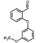 结构式 CAS# 122283-23-2, 2-(3-甲氧基苯氧基)苯甲醛