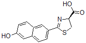 CAS#: 122364-82-3， (4S)-4,5-Dihydro-2-(6-hydroxy-2-naphthalenyl)-4-Thiazolecarboxylic acid