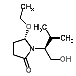 CAS#: 122383-38-4， (5S)-5-Ethoxy-1-[(2S)-1-Hydroxy-3-Methyl-2-Butanyl]-2-Pyrrolidinone