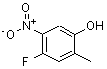 structure of CAS# 122455-84-9, 4-Fluoro-2-Methyl-5-Nitrophenol;4-FLUORO-6-METHYL-3-NITROPHENOL