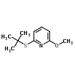 CAS#: 122734-04-7， 2-Methoxy-6-[(2-Methyl-2-Propanyl)Sulfanyl]Pyridine
