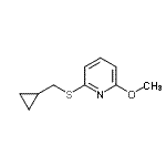 CAS#: 122734-10-5， 2-[(Cyclopropylmethyl)Sulfanyl]-6-Methoxypyridine