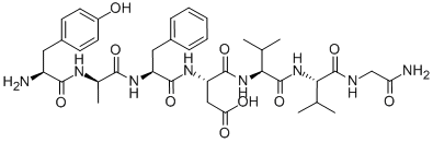 结构式 CAS# 122752-15-2, 新皮啡肽 C