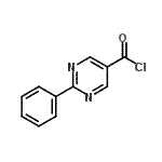 structure of CAS# 122774-00-9, 2-Phenyl-5-Pyrimidinecarbonyl Chloride;2-phenylpyrimidine-5-carbonyl chloride;2-Phenylpyrimidine-5-carbonyl chloride 97%;5-(Chlorocarbonyl)-2-phenylpyrimidine