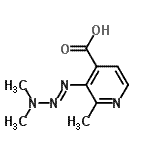 CAS#: 122970-18-7， 3-[(1E)-3,3-Dimethyl-1-Triazen-1-Yl]-2-Methylisonicotinic Acid