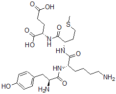 CAS#: 122998-76-9， N-(N-(N2-L-tyrosyl-L-lysyl)-L-methionyl)-L-Glutamic acid