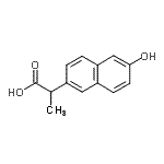 CAS#: 123050-98-6， 2-(6-Hydroxy-2-Naphthyl)Propanoic Acid