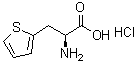 structure of CAS# 123053-24-7, 3-(2-Thienyl)-L-Alanine Hydrochloride (1:1);(S)-2-Amino-3-thiophen-2-yl-propionic acid hydrochloride;3-thiophen-2-yl-L-alanine HCl;3-THIOPHEN-2-YL-L-ALANINEHCL