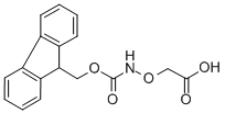 structure of CAS# 123106-21-8, 2-[[[(9H-Fluoren-9-Ylmethoxy)Carbonyl]Amino]Oxy]-Acetic Acid;2-(9-FLUORENYLMETHYLOXYCARBONYL-AMINOOXY)-ACETIC ACID;FMOC-3-(AMINOOXY)ACETIC ACID;(FMOC-AMINOOXY)ACETIC ACID