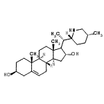 CAS#: 123123-41-1， (3beta,16alpha)-17-{(1S)-1-[(2R,5R)-5-Methyl-2-Piperidinyl]Ethyl}Androst-5-Ene-3,16-Diol