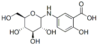 CAS#: 123135-21-7， 2-Hydroxy-5-[[(2R,3R,4S,5S,6R)-3,4,5-Trihydroxy-6-(Hydroxymethyl)Oxan-2-Yl]Amino]Benzoic Acid