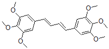 CAS#: 123220-48-4， 1,2,3-Trimethoxy-5-[(1E,3E)-4-(3,4,5-Trimethoxyphenyl)Buta-1,3-Dienyl]Benzene