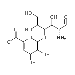 structure of CAS# 123228-39-7, 2-Amino-2-deoxy-4-O-(4-deoxyhex-4-enopyranuronosyl)hexose;H9276_SIGMA