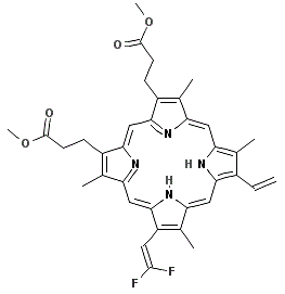 CAS#: 123279-54-9， 8(2),8(2)-Difluoroprotoporphyrin Dimethyl Ester
