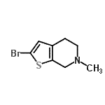 CAS#: 123279-82-3， 2-Bromo-6-Methyl-4,5,6,7-Tetrahydrothieno[2,3-c]Pyridine
