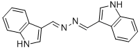 structure of CAS# 1233-49-4, Indole-3-Aldehyde Azine;1,2-Bis(Indol-3-Ylidenemethyl)Hydrazine;1,2-Bis[(Z)-3-Indolylidenemethyl]Hydrazine;1,2-Bis(3-Indolylidenemethyl)Hydrazine