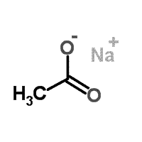 structure of CAS# 123333-80-2, Sodium Acetate;9/3/127;acetate sodium;InChI=1/C2H4O2.Na/c1-2(3)4;/h1H3,(H,3,4);/q;+1/p-1
