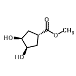 CAS#: 123411-96-1， Methyl (1S,3R,4S)-3,4-Dihydroxycyclopentanecarboxylate