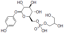 CAS#: 123723-75-1， 2,3-Dihydroxypropyl [(2R,3S,4S,5R,6S)-3,4,5-Trihydroxy-6-(4-Hydroxyphenoxy)Oxan-2-Yl]Methyl Hydrogen Phosphate