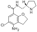 CAS#: 123805-17-4， 4-Amino-5-Chloro-N-[[(2S)-Pyrrolidin-2-Yl]Methyl]-2,3-Dihydro-1-Benzofuran-7-Carboxamide Hydrochloride