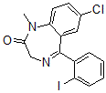 CAS#: 123847-23-4， 7-Chloro-5-(2-Iodophenyl)-1-Methyl-3H-1,4-Benzodiazepin-2-One