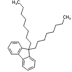 structure of CAS# 123863-99-0, 9,9-Dioctyl-9H-Fluorene;9,9-Di-n-octylfluorene;571652_ALDRICH
