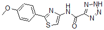CAS#: 123970-89-8， N-[2-(4-Methoxyphenyl)-1,3-Thiazol-4-Yl]-2H-Tetrazole-5-Carboxamide