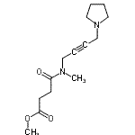 CAS#: 124045-49-4， Methyl 4-{Methyl[4-(1-Pyrrolidinyl)-2-Butyn-1-Yl]Amino}-4-Oxobutanoate