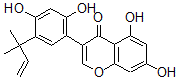 CAS#: 124166-27-4， 3-[2,4-Dihydroxy-5-(2-Methylbut-3-En-2-Yl)Phenyl]-5,7-Dihydroxychromen-4-One