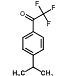 structure of CAS# 124211-72-9, 2,2,2-Trifluoro-1-(4-Isopropylphenyl)Ethanone;4'-iso-Propyl-2,2,2-trifluoroacetophenone;ZINC02378553