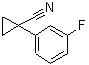 structure of CAS# 124276-55-7, 1-(3-Fluorophenyl)Cyclopropanecarbonitrile;1-(3-fluorophenyl)cyclopropanecarbonitrile;cyclopropanecarbonitrile, 1-(3-fluorophenyl);CYCLOPROPANECARBONITRILE,1-(3-FLUOROPHENYL)