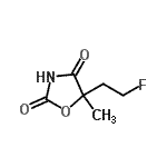 CAS#: 124315-49-7， 5-(2-Fluoroethyl)-5-Methyl-1,3-Oxazolidine-2,4-Dione