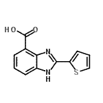 CAS 登录号：124340-77-8， 2-(2-噻吩基)-1H-苯并咪唑-4-羧酸